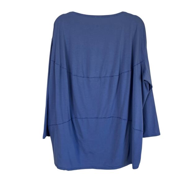 Lululemon Womens Back In Action Long Sleeve Top Blue Sz 16 - Picture 4 of 16